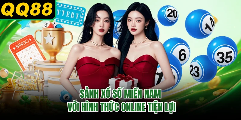 Sảnh xổ số miền Nam với hình thức online tiện lợi